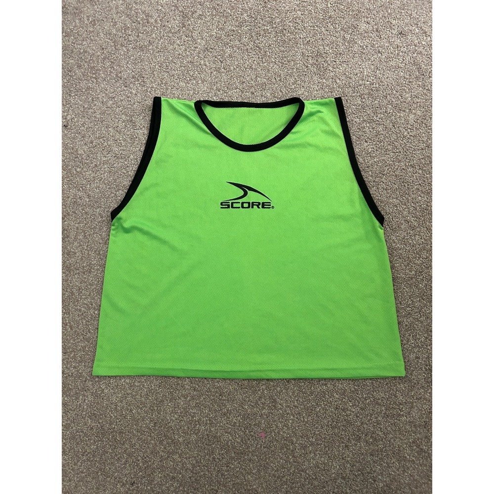 Score Mesh Training Bib Scrimmage Pinnie Adult L Lime Green Excellent Athletic
